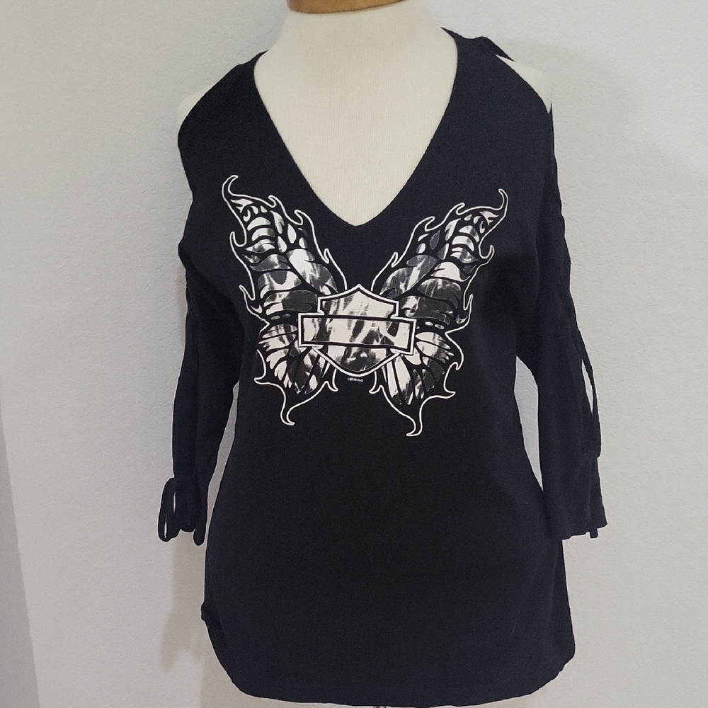Harley-Davidson Black Cotton Top